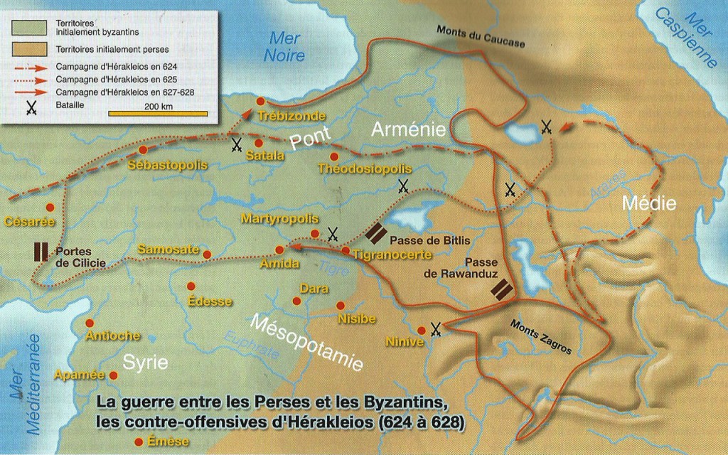 Controffensive di Eraclio dal 624 al 628