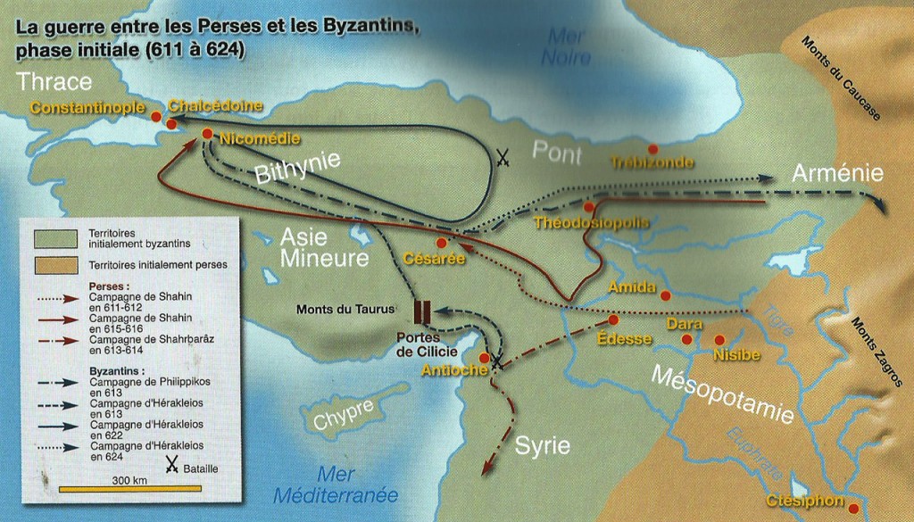 Guerra fra Persiani e bizantini, fase iniziale dal 611 al 624